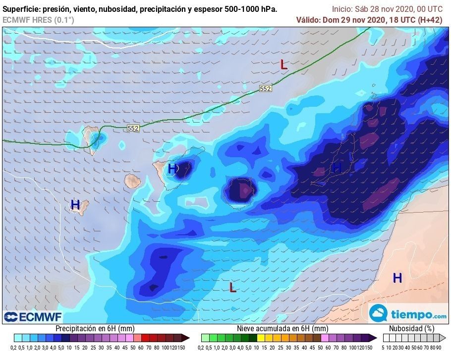 Activado el aviso amarillo por lluvias