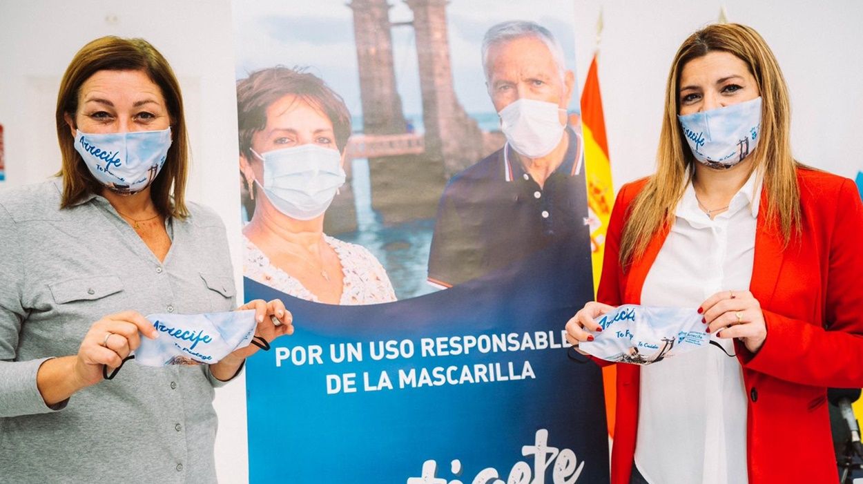 Presentación de la campaña Protégete, Protégelos lanzada por el Ayuntamiento de Arrecife