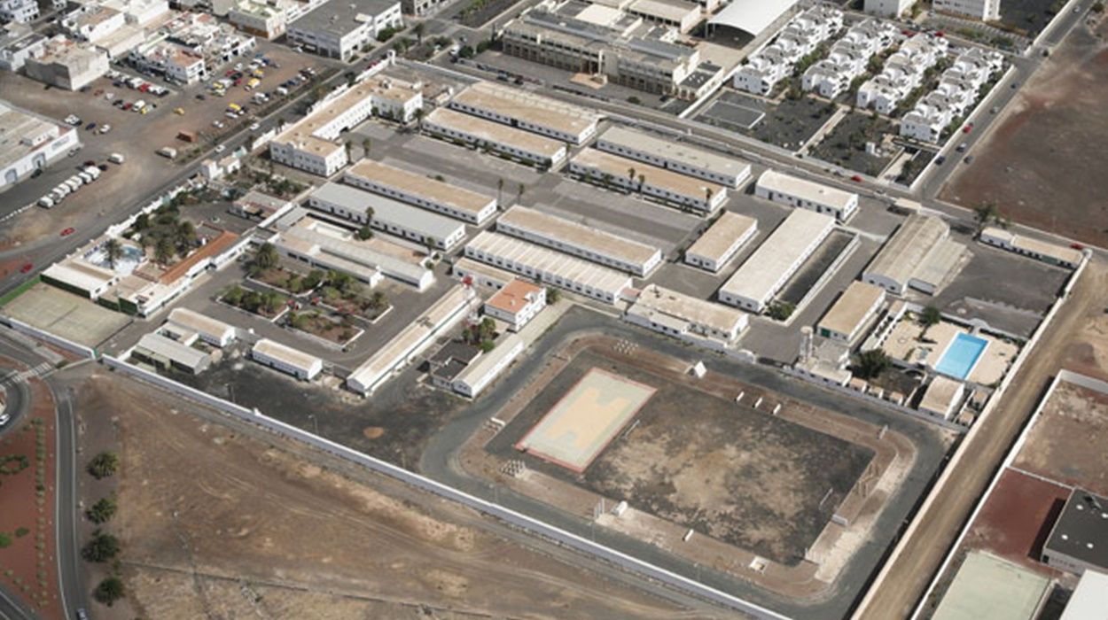 Vista aérea de los cuarteles de Arrecife