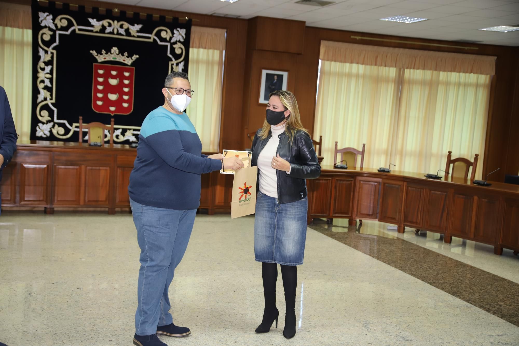 Recepción en el Cabildo a los héroes de Órzola
