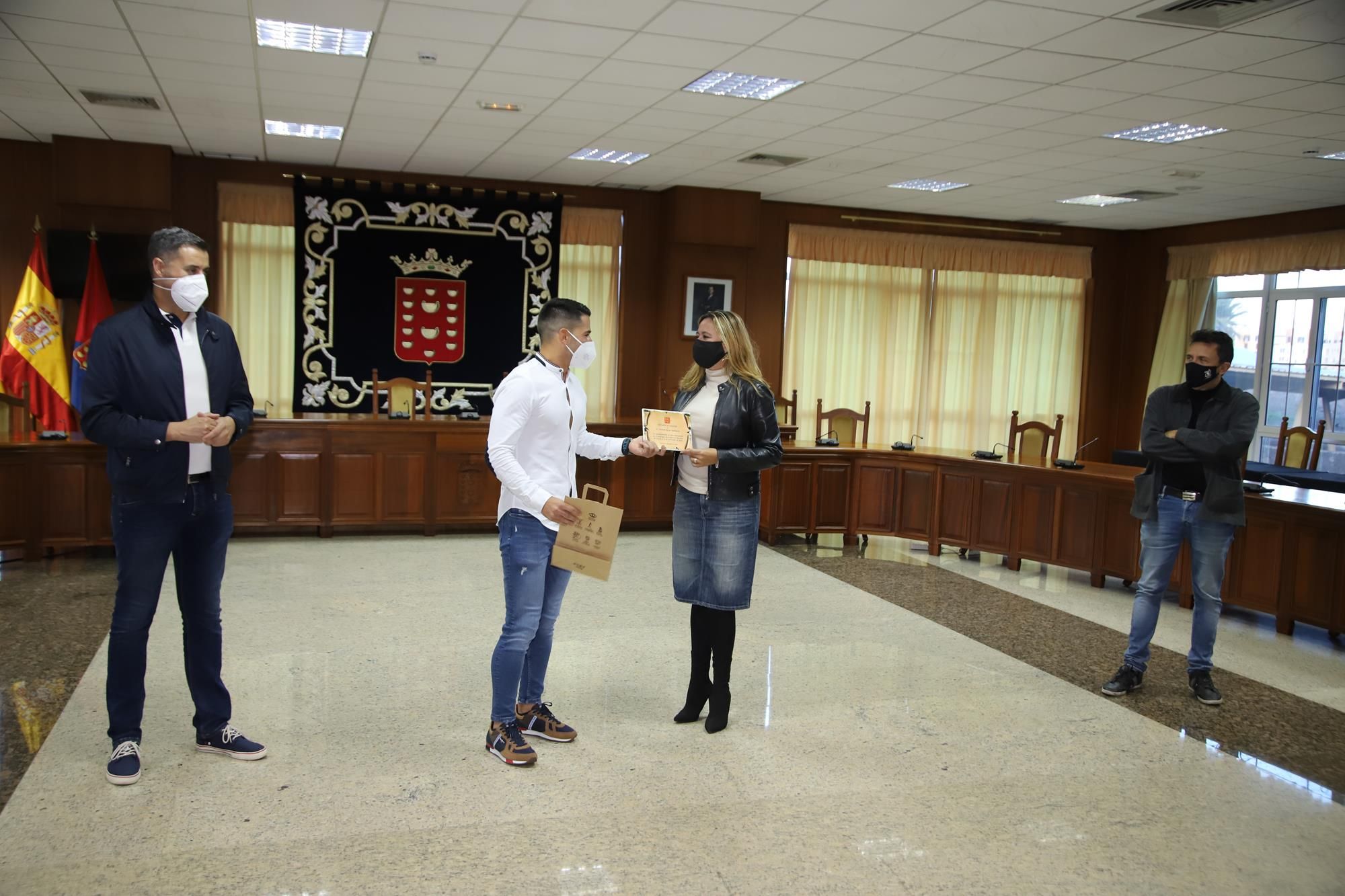 Recepción en el Cabildo a los héroes de Órzola