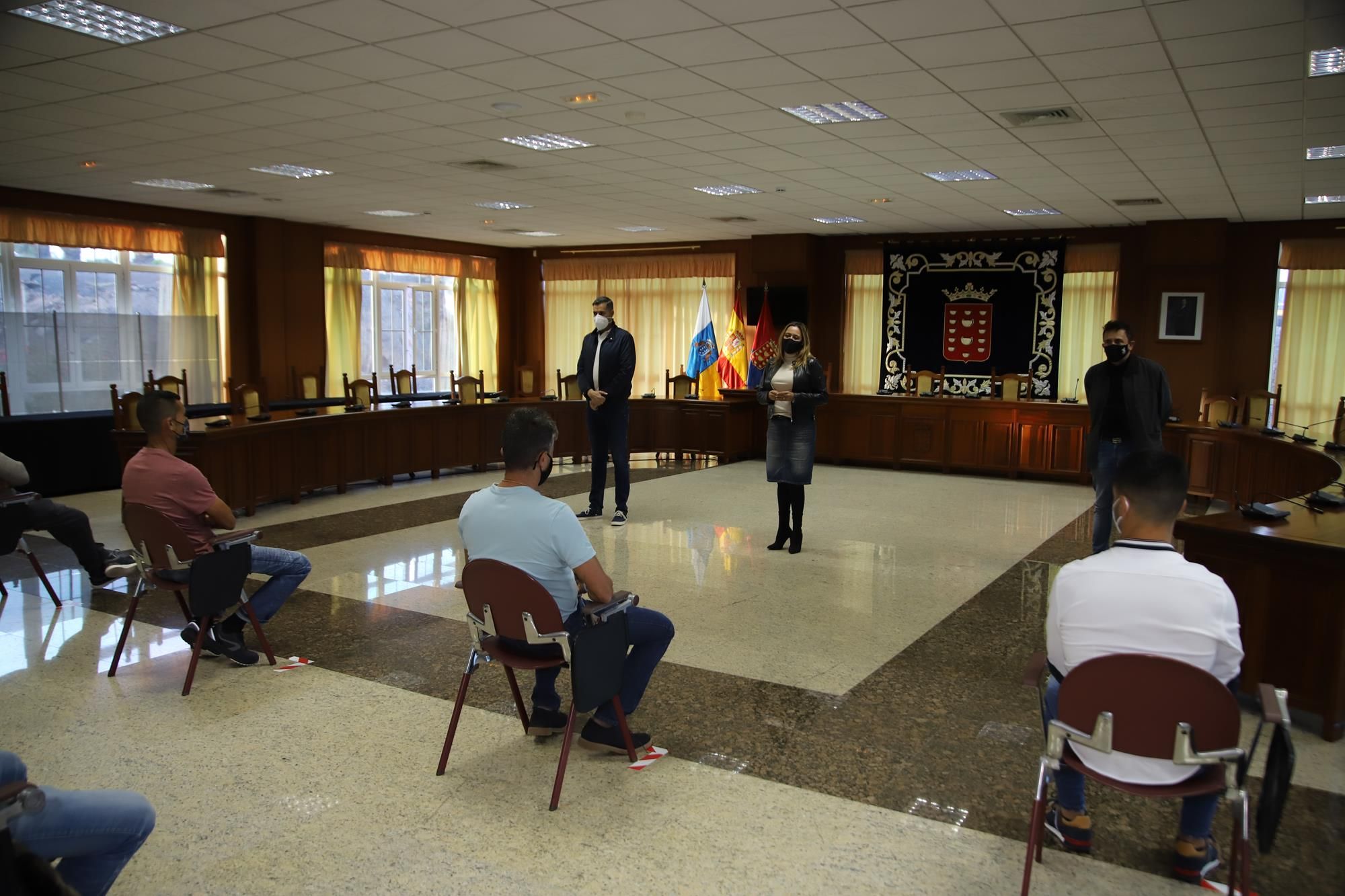 Recepción en el Cabildo a los héroes de Órzola