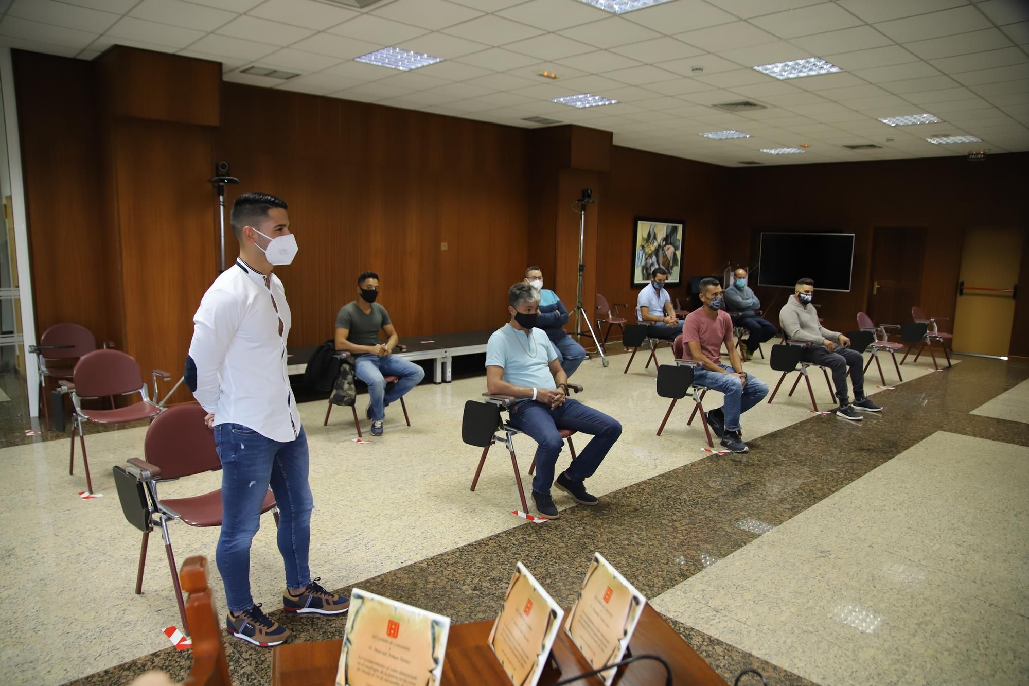 Recepción en el Cabildo a los héroes de Órzola