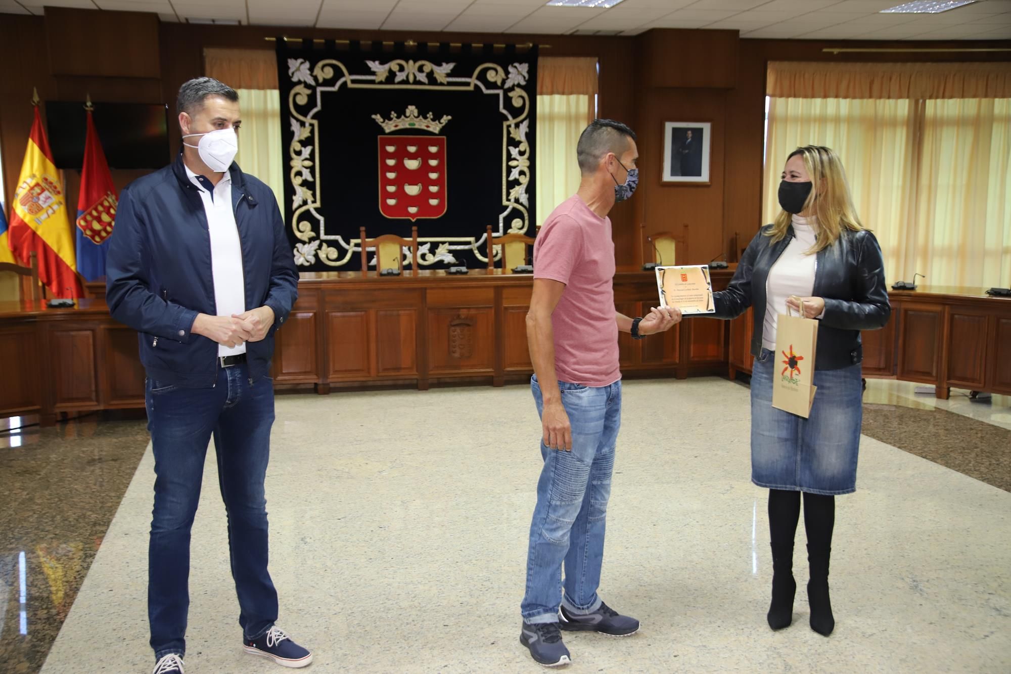 Recepción en el Cabildo a los héroes de Órzola