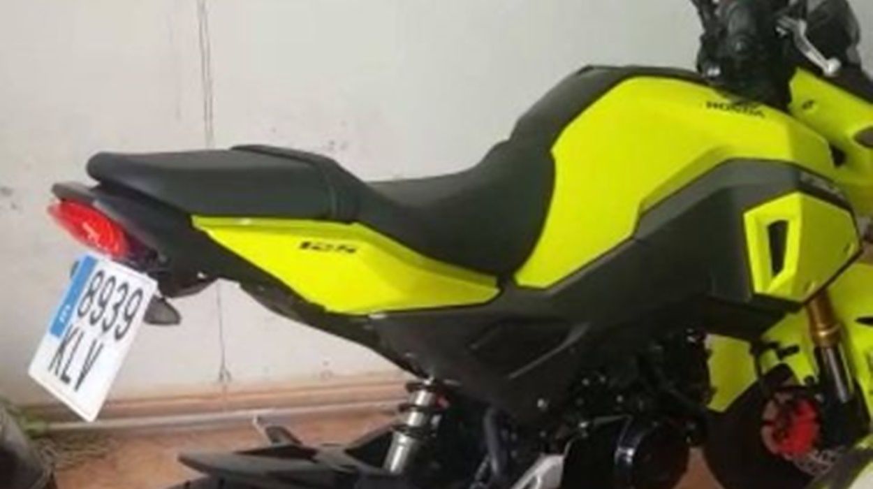 Motocicleta robada en Argana Alta