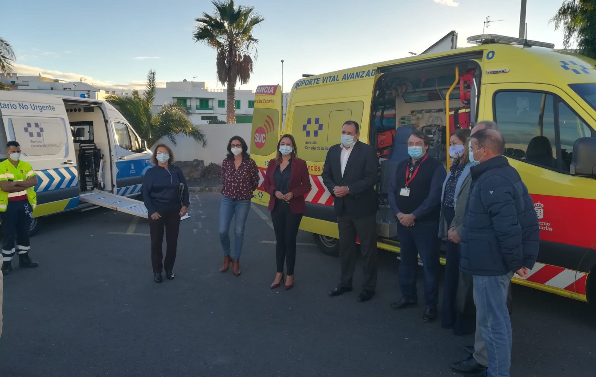 Presentación de nuevas ambulancias para Lanzarote