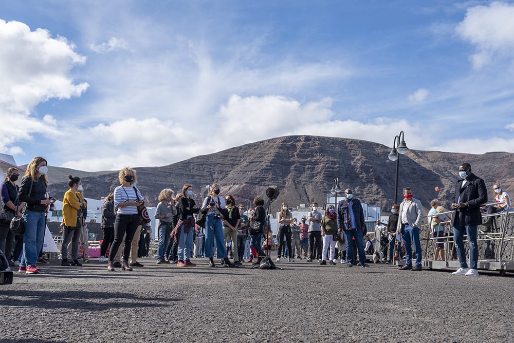 Emotivo homenaje a los fallecidos en Órzola. Fotos: @pepsalip