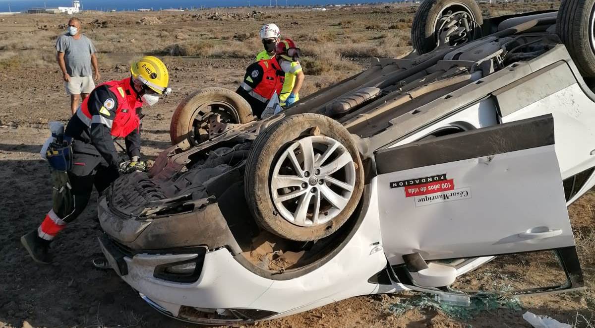 Vuelco en San Bartolomé