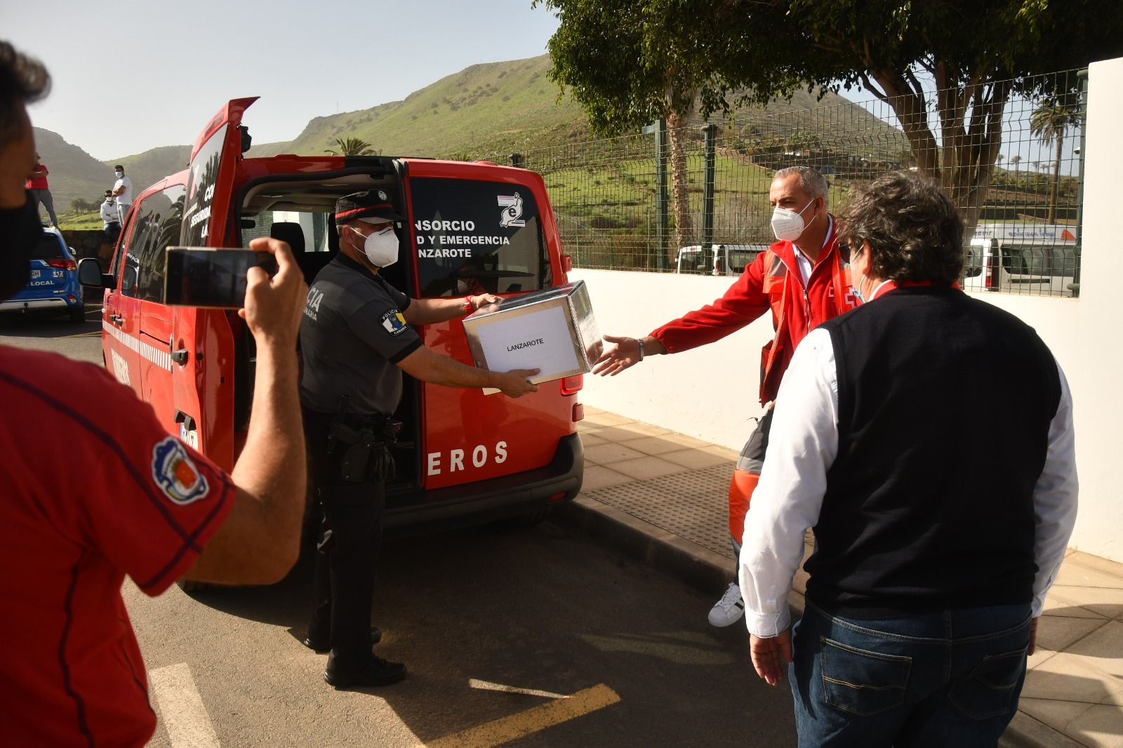 Primeras vacunas contra la covid en Lanzarote