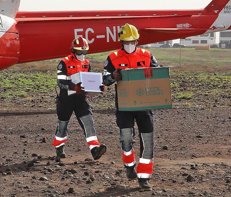 Primeras vacunas contra la covid en Lanzarote