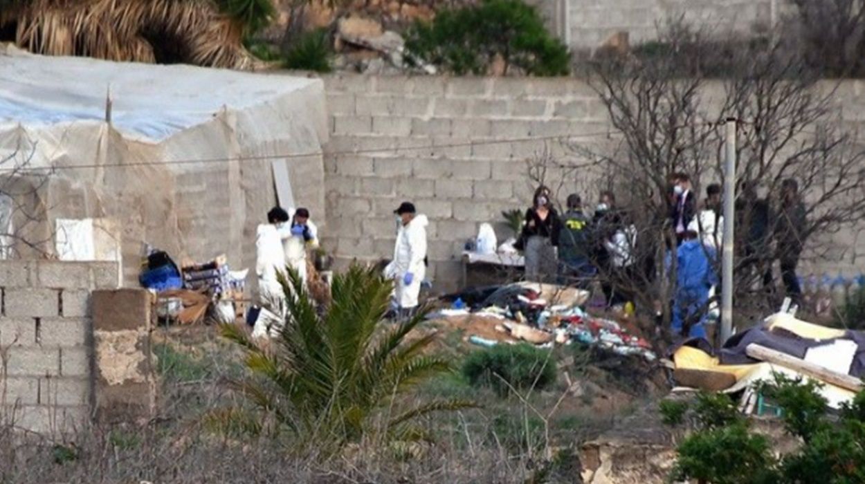 Búsqueda del cadáver de Mariam Ibarlucea en una finca de Gáldar. Foto: La Provincia/Paco Luis Mateos 