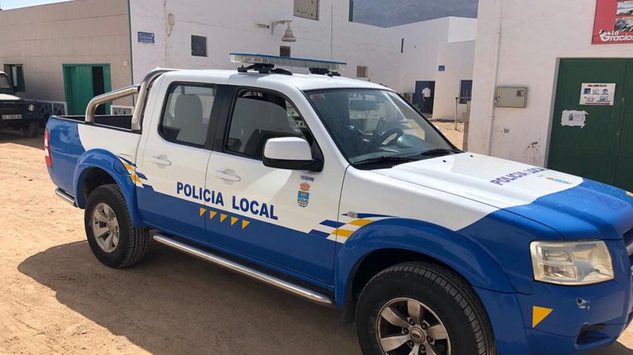 Un todoterreno de la Policía Local en La Graciosa