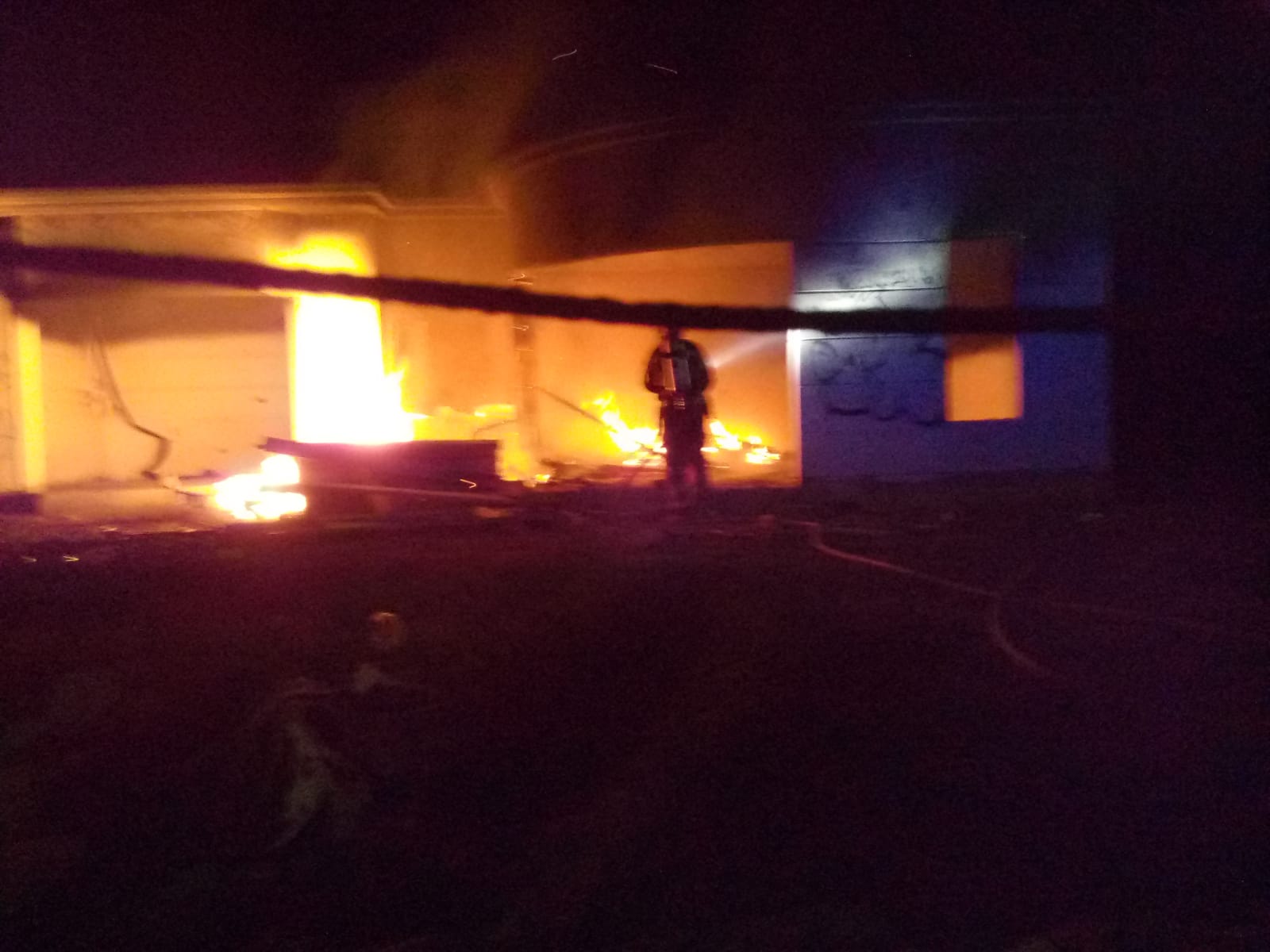 Incendio de una vivienda en Costa Teguise