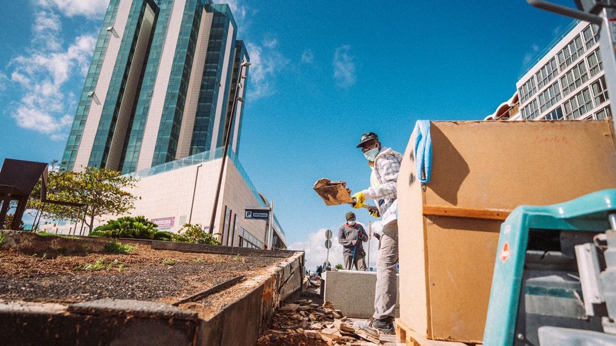 Arrancan las obras para reparar el Parque Islas Canarias