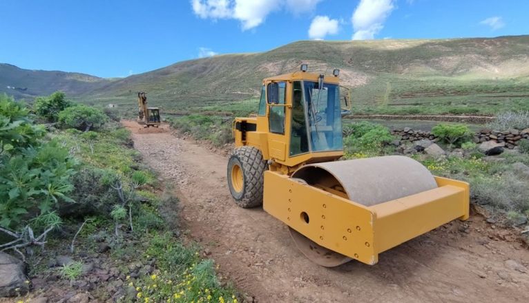 Obras para acondicionar el barranco de Temisas en Haría