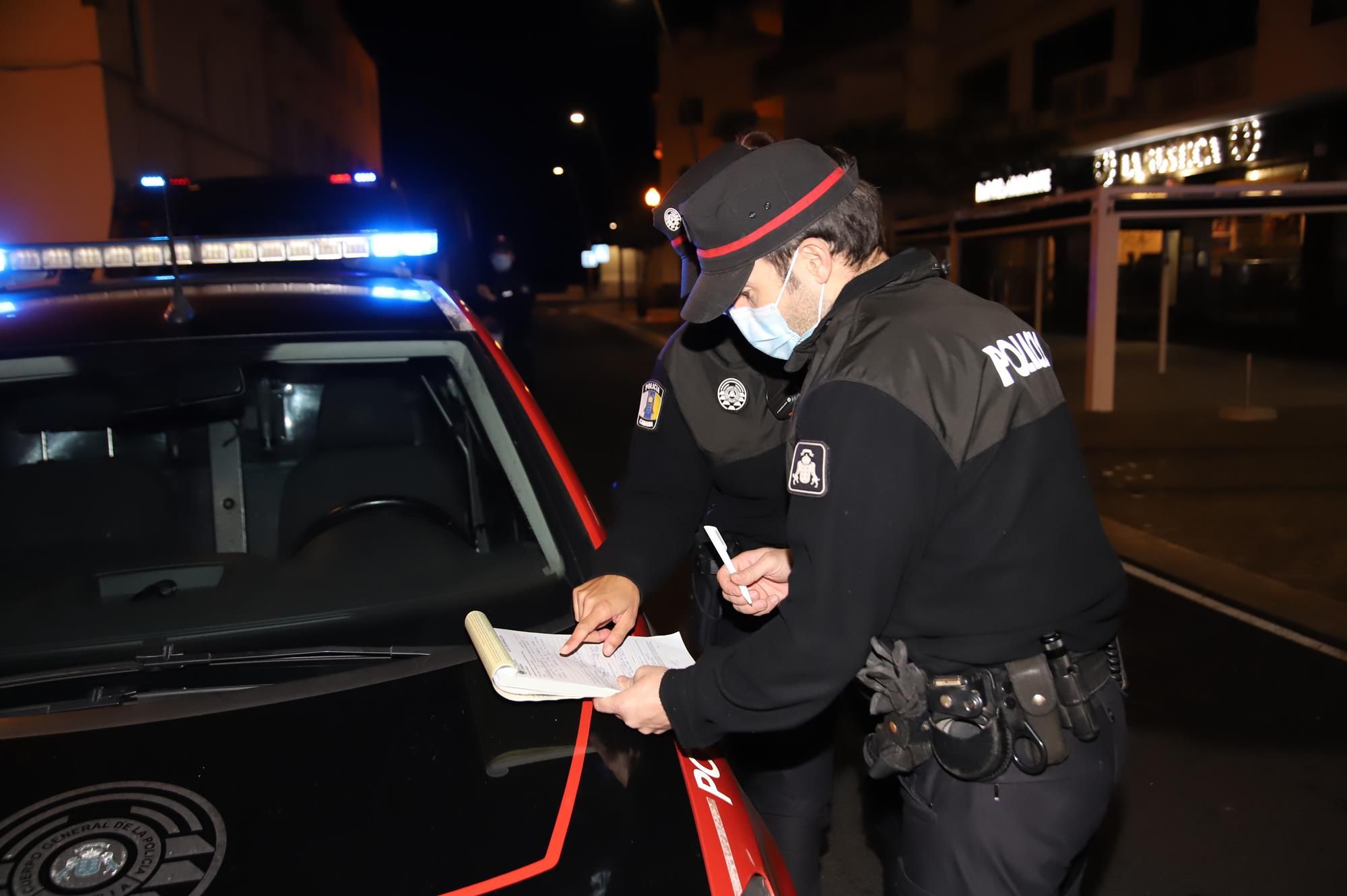 Dispositivo de la Policía Canaria y la Policía Local en Arrecife