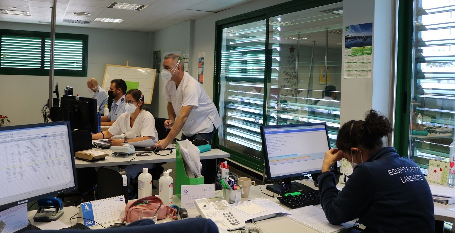 Equipo de rastreadores de coronavirus en Lanzarote