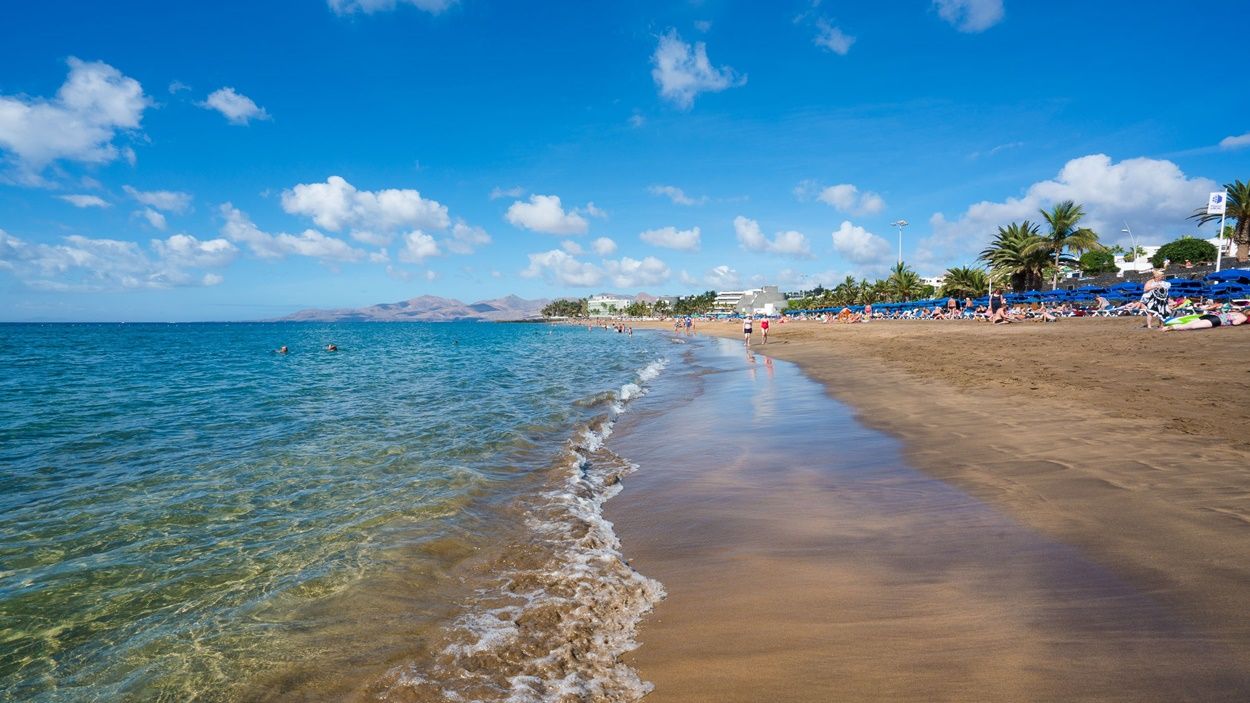 Imagen de la Playa Grande de Puerto del Carmen