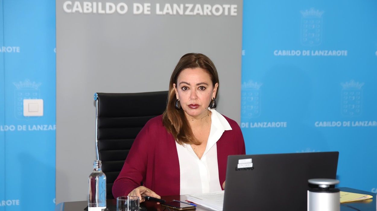 La presidenta del Cabildo, María Dolores Corujo