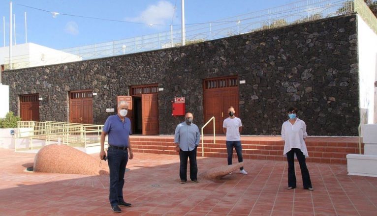 Visita a las obras de mejora de El Fondeadero de Puerto del Carmen