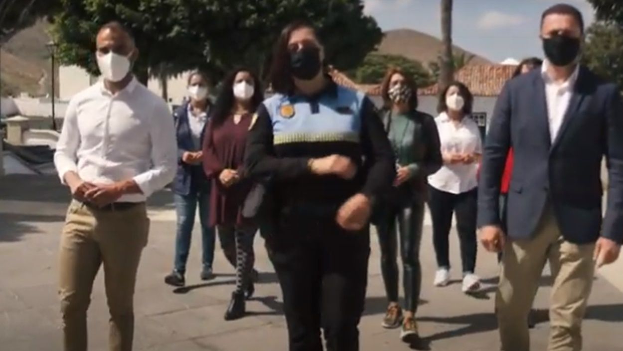 Still from the Extraordinary Women video of the Yaiza City Council