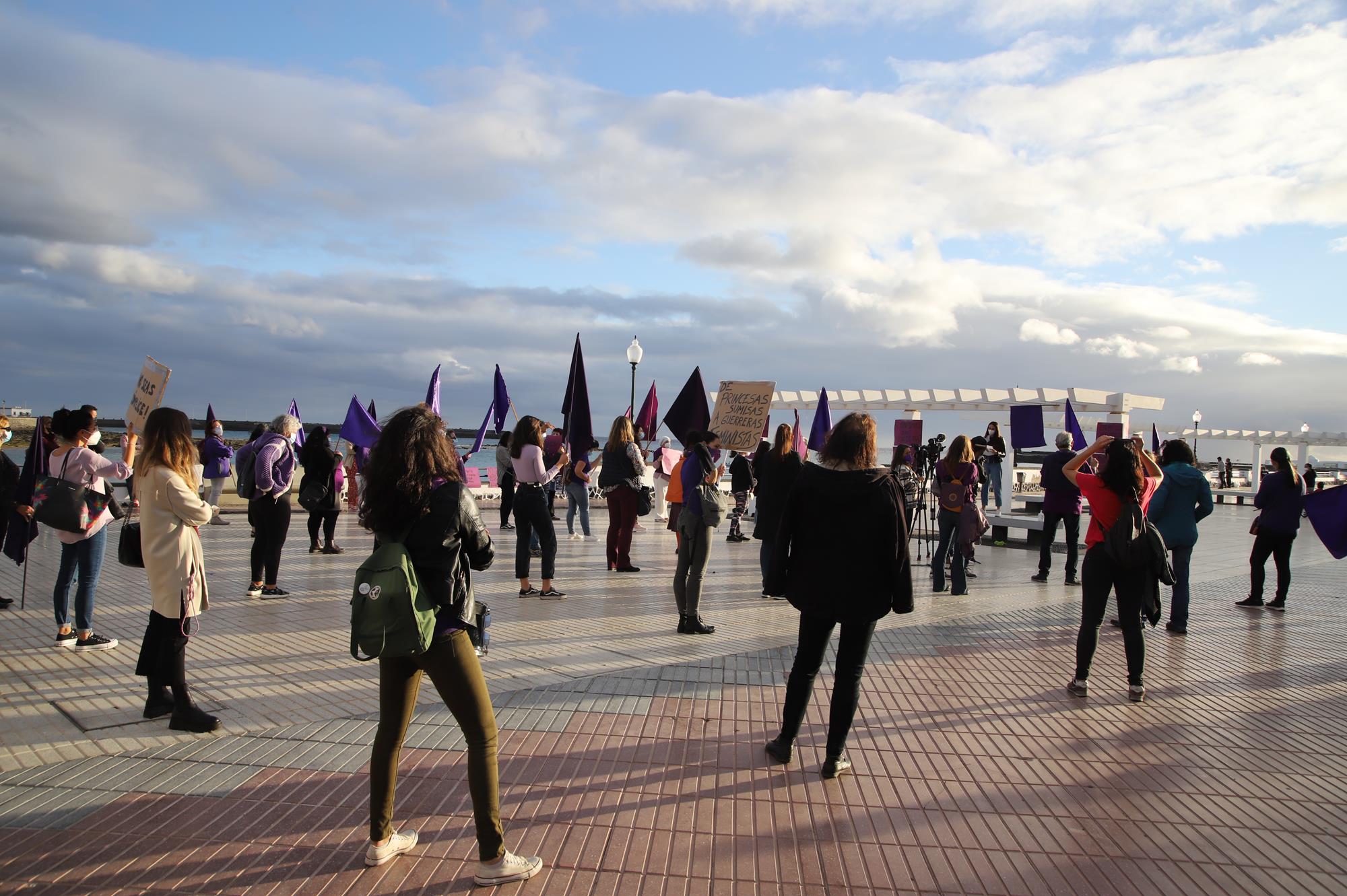 Concentración de la Plataforma Feminista por el 8 M