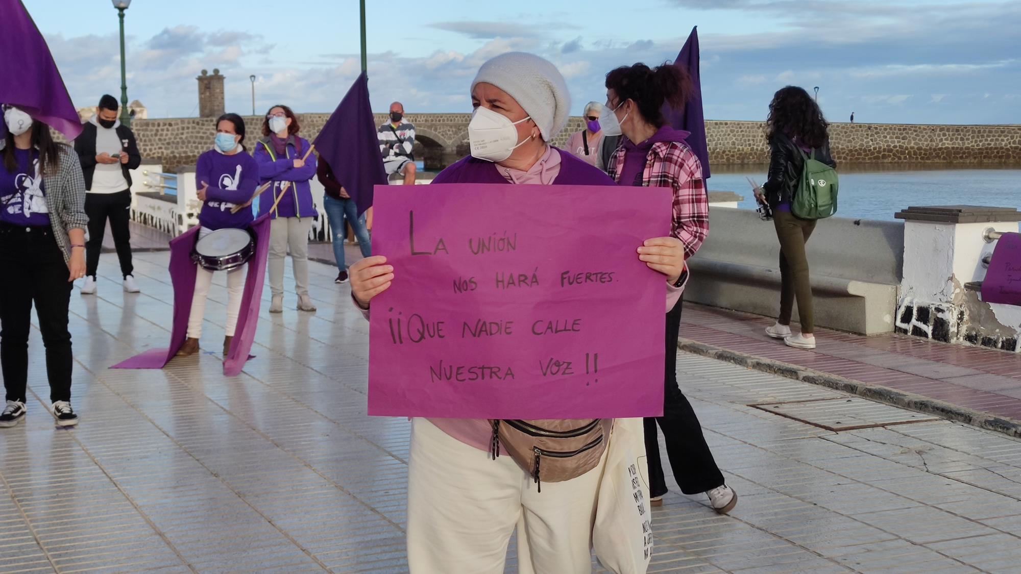 Concentración de la Plataforma Feminista por el 8 M