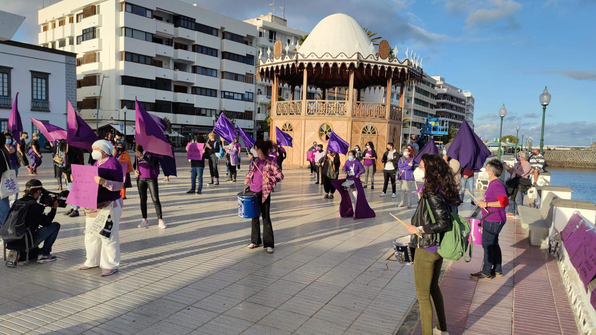 Concentración de la Plataforma Feminista por el 8 M