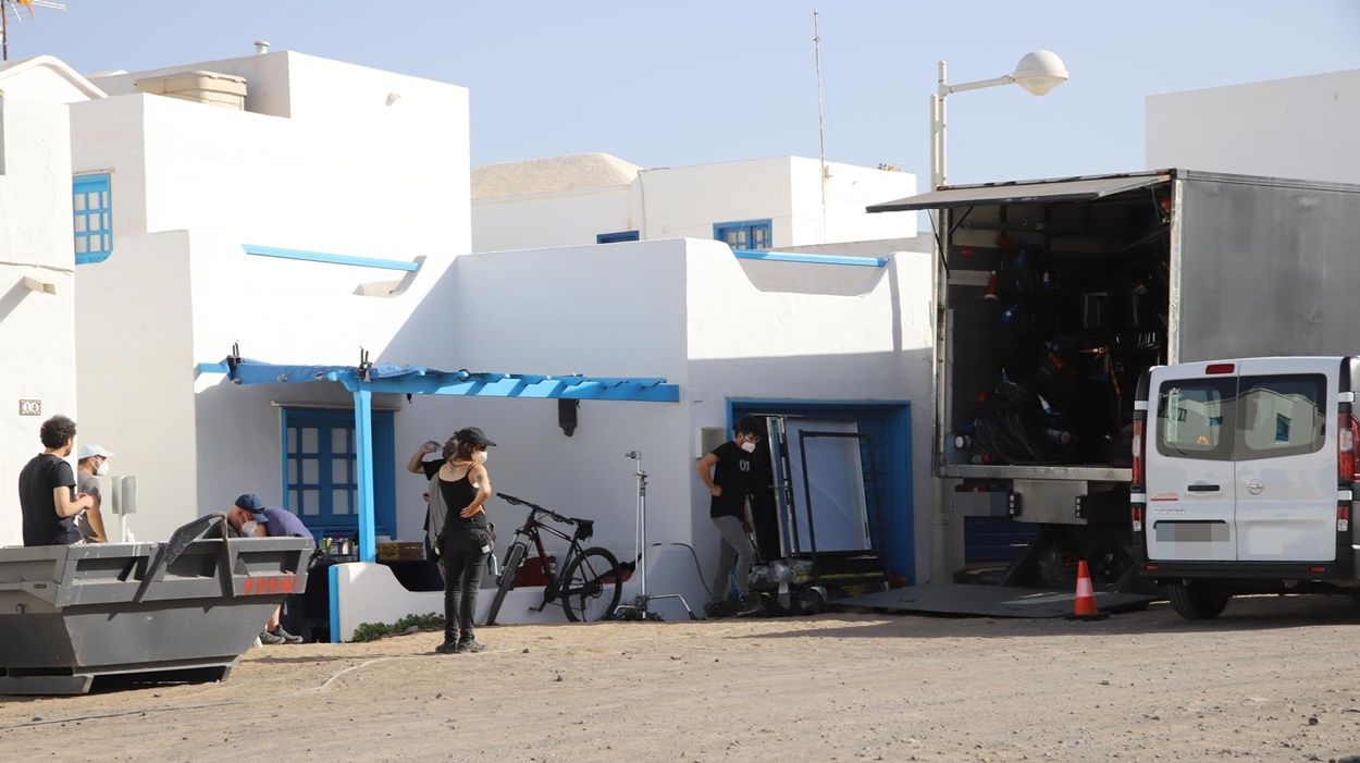 Rodaje de la película Maret en Caleta de Famara. Fotos: Sergio Betancort