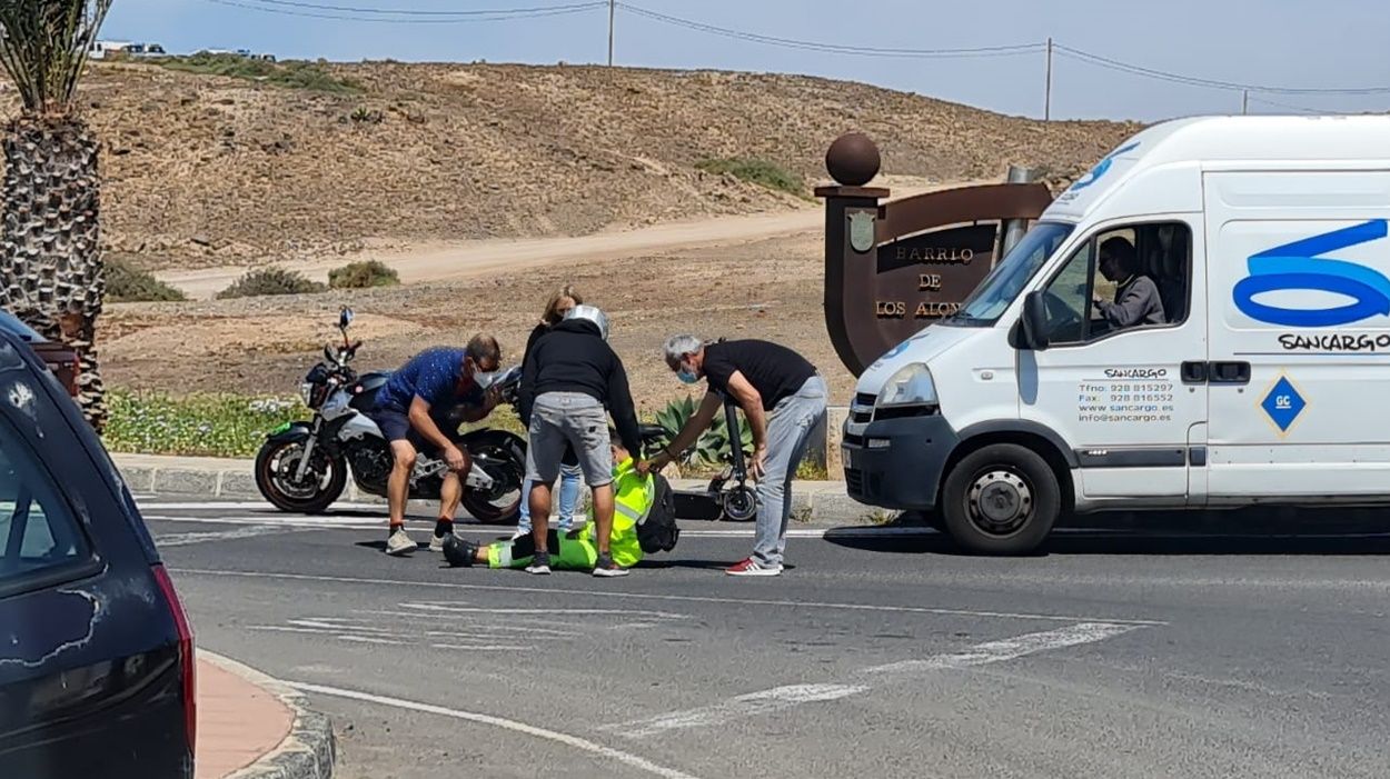 Herido tras sufrir una caída en un patinete eléctrico en Arrecife