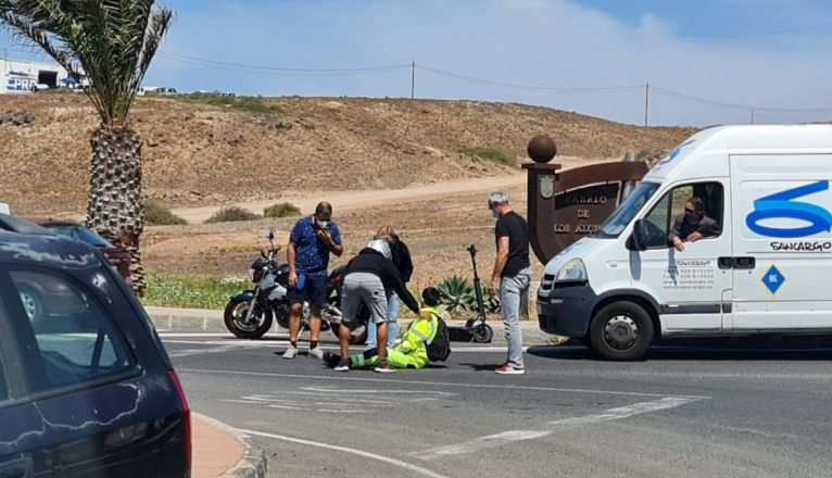 Herido tras sufrir una caída en patinete en Arrecife