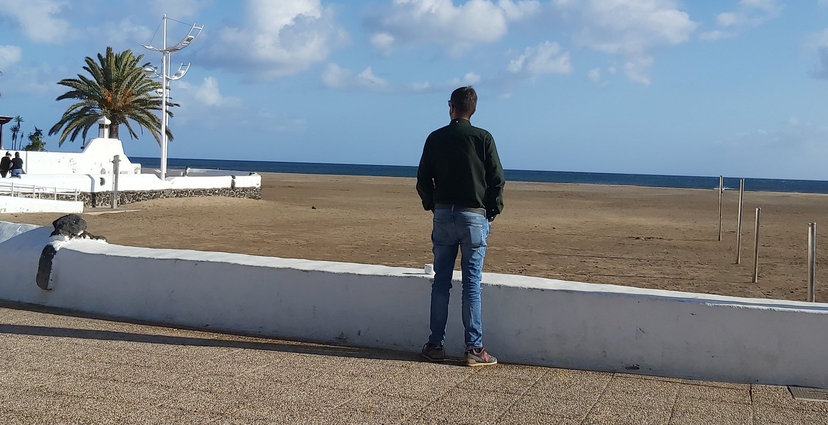 Gio, en uno de sus rincones de Playa Honda