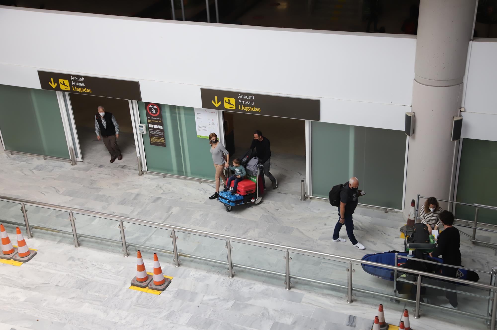 Zona de llegadas del aeropuerto de Lanzarote