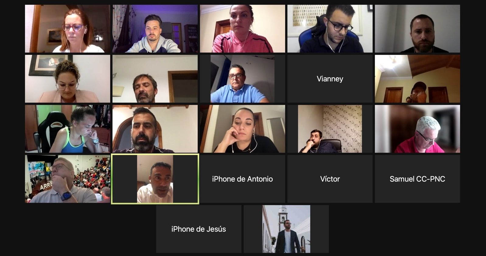 Reunión telemática de la Comisión Permanente de CC Reunión telemática de la Comisión Permanente de CC