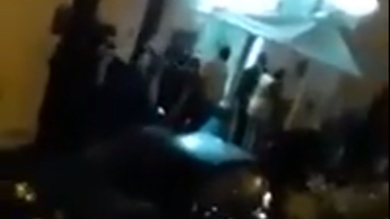 People in a bar in Argana Alta that neighbors are complaining about
