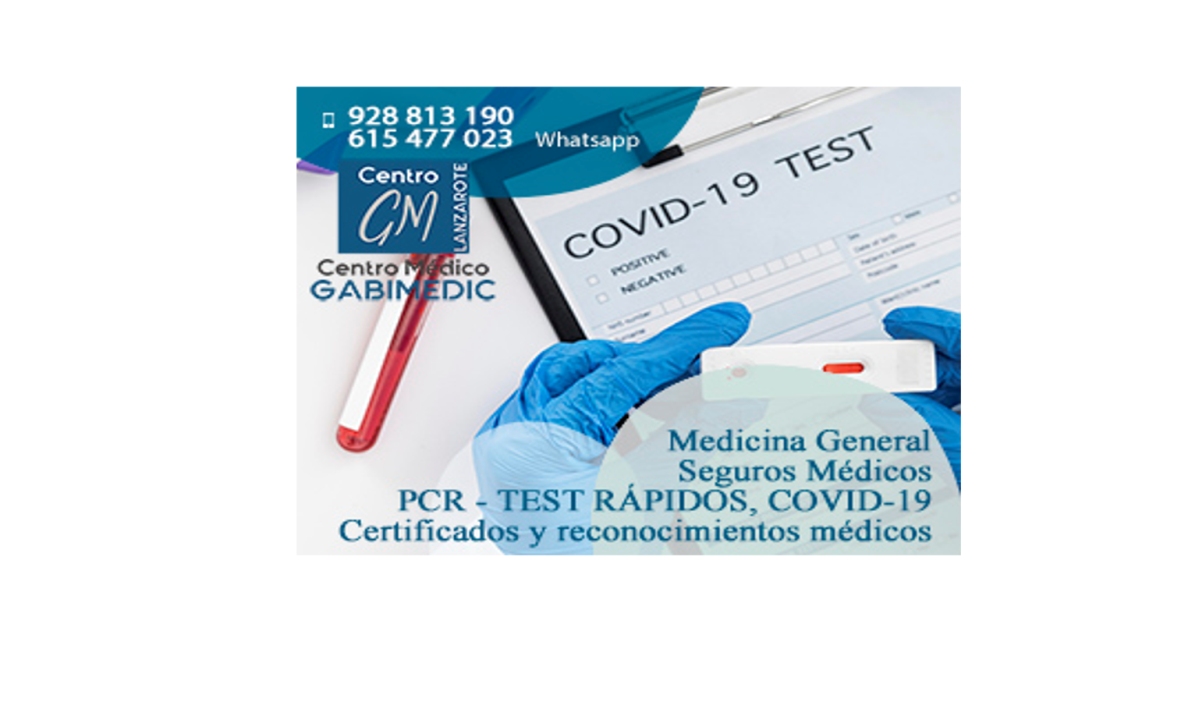Tests de Covid 19 en Gabimedic