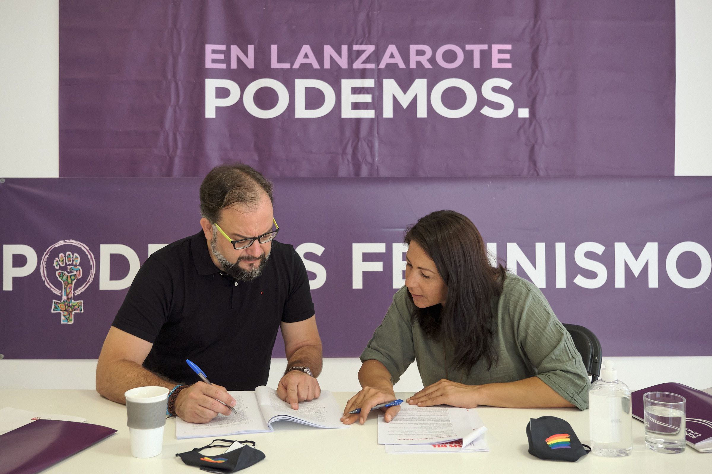 Consejeros de Podemos en el Cabildo de Lanzarote
