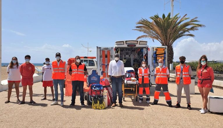 Cruz Roja se encargará de la vigilancia de las playas de Playa Honda Cruz Roja se encargará de la vigilancia de las playas de Playa Honda