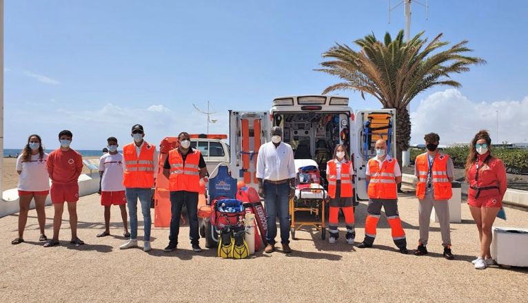 Cruz Roja se encargará de la vigilancia de las playas de Playa Honda