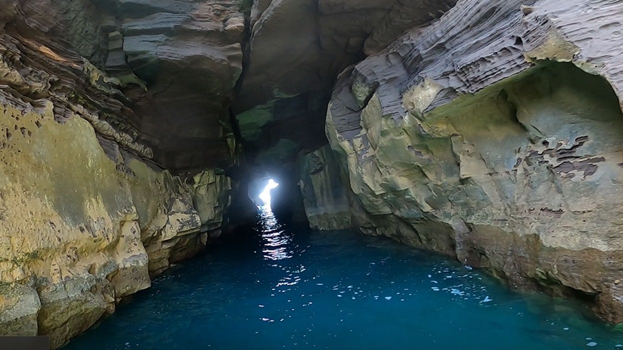 Interior del jameo de Alegranza