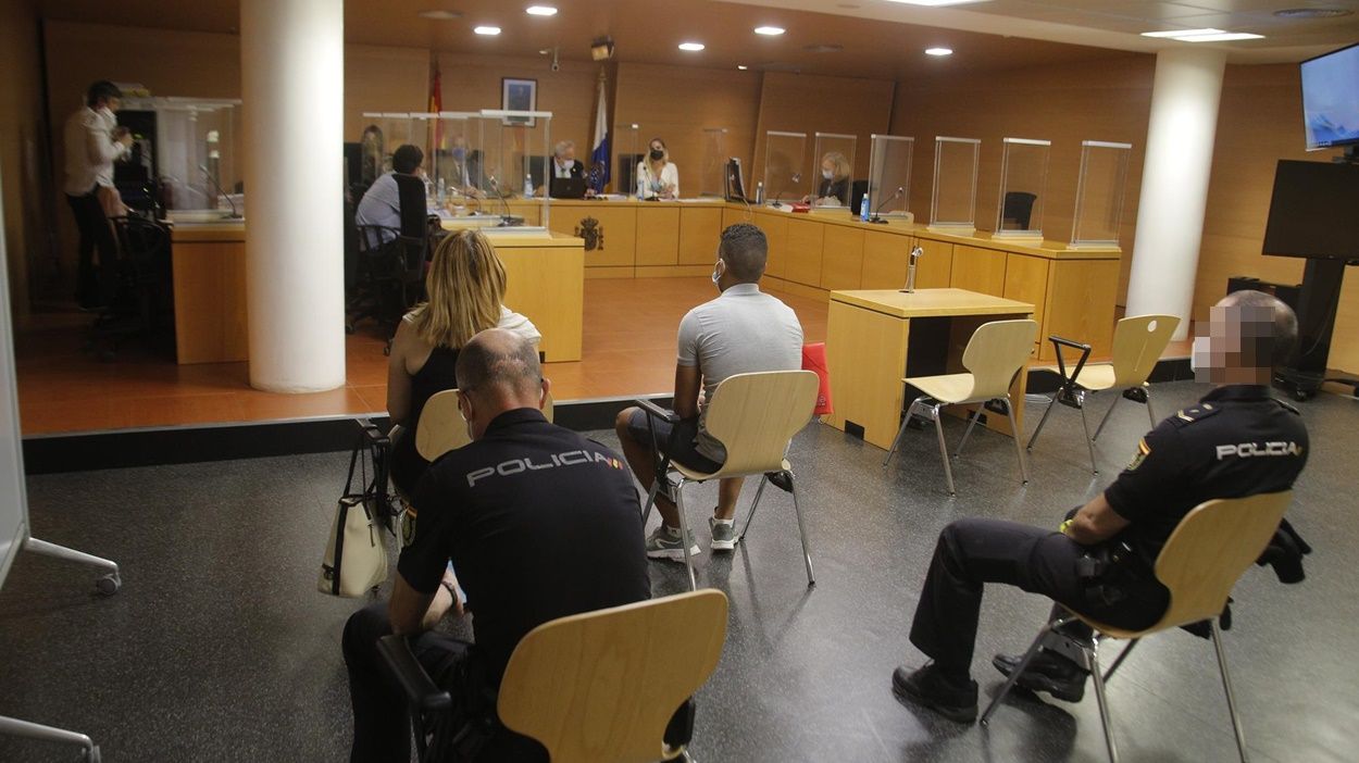 Vista de la sala durante el juicio por intento de homicidio