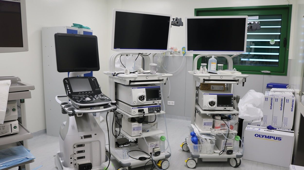 Nuevos aparatos de endoscopia en el Hospital Molina Orosa