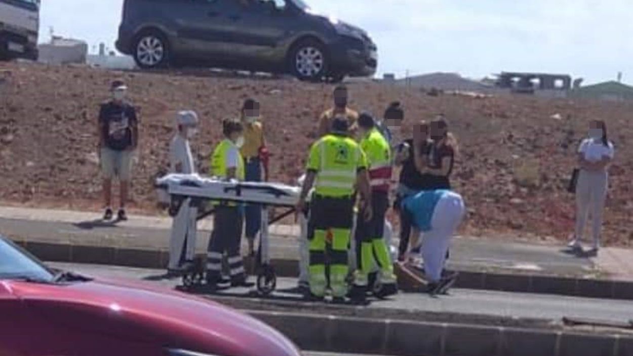 Atropello en la calle León y Castillo de Arrecife