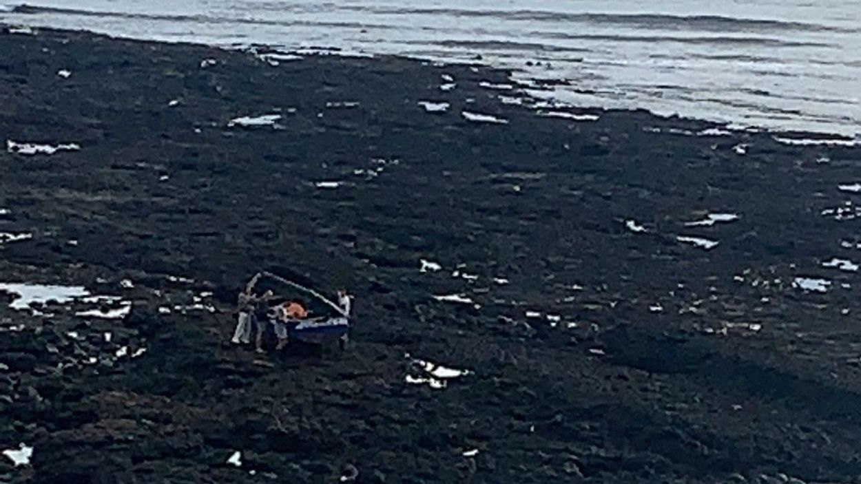 Patera llegada a Caleta de Caballo