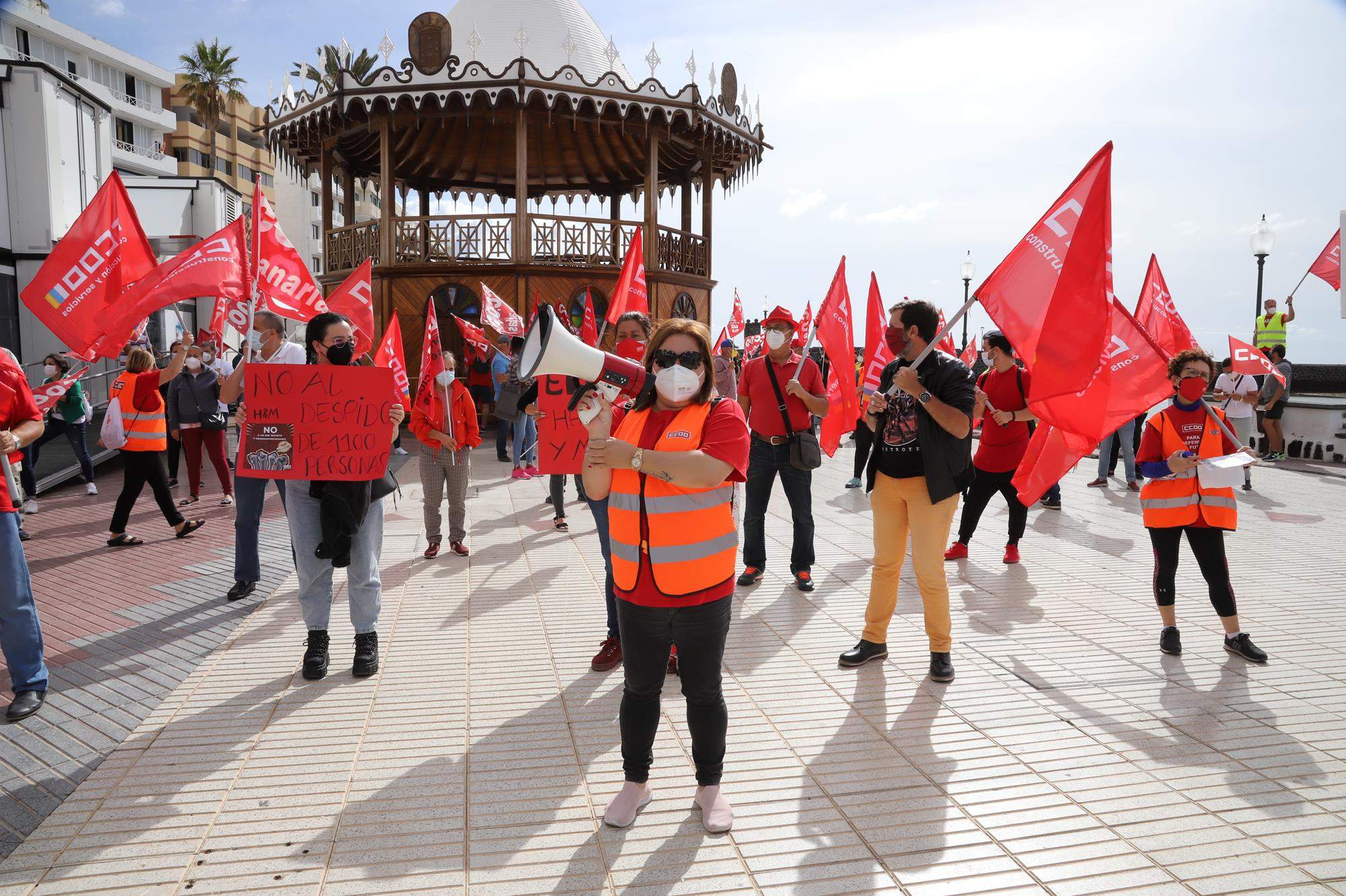 Concentración de CCOO en el Parque Ramírez Cerdá