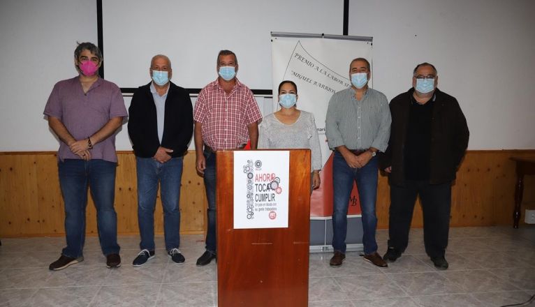 Acto de entrega del premio a la labor sindical de UGT