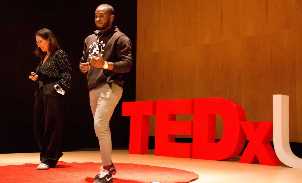 Wilfredo Monsuy, en el ensayo del Tedx Deusto