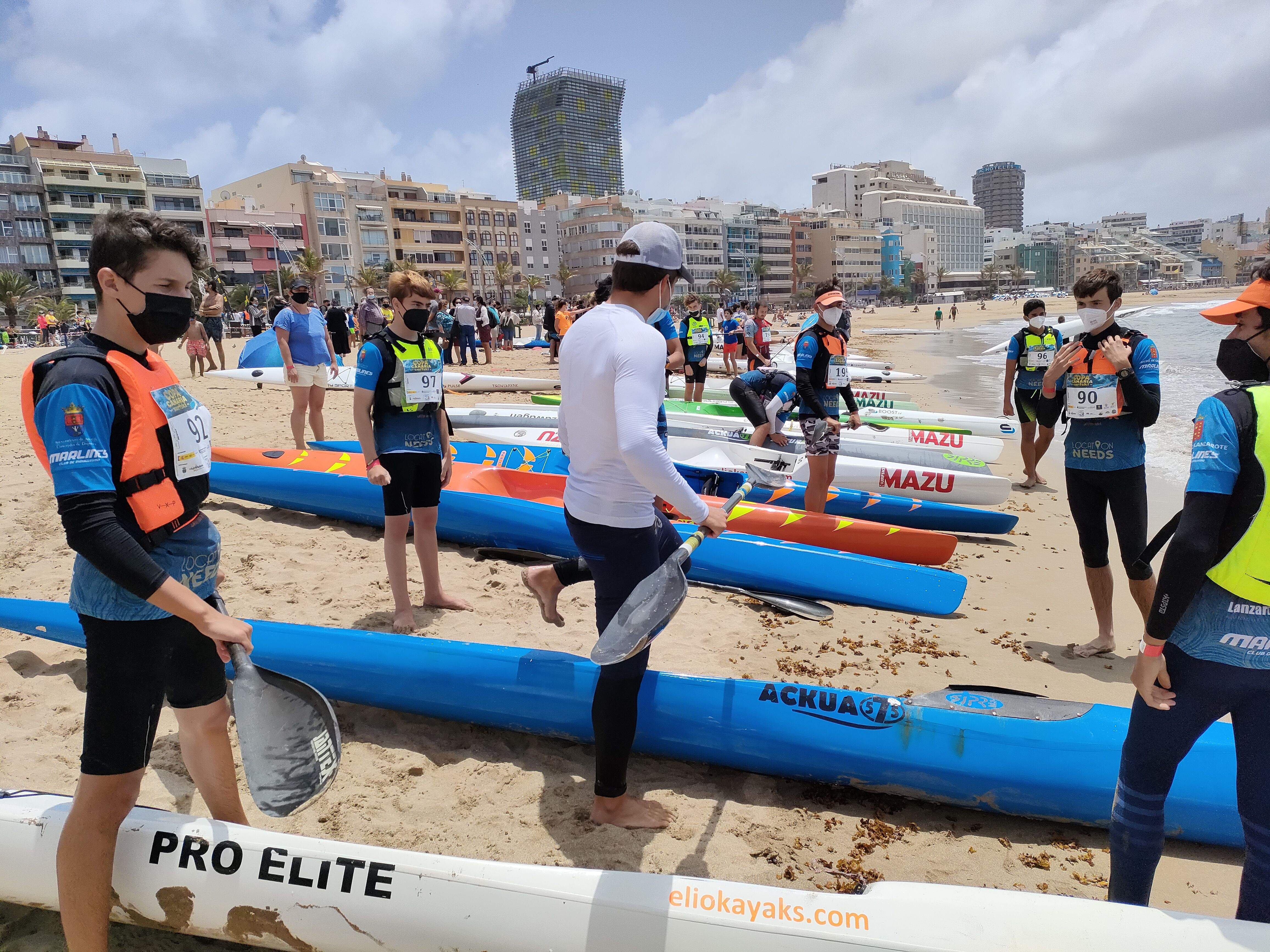 Los Marlines, campeón  de la I Copa de Canarias de Kayak de mar 