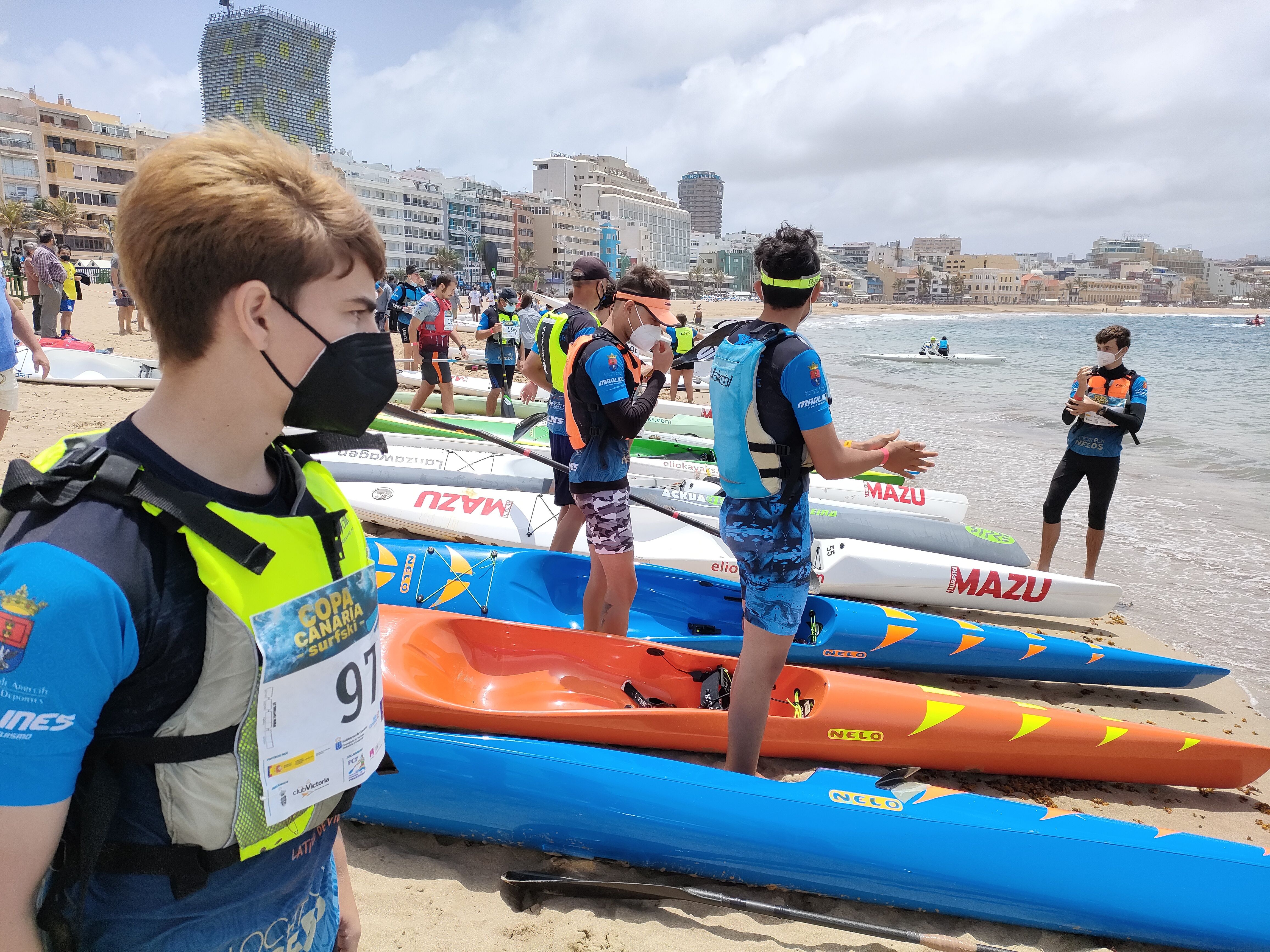 Los Marlines, campeón  de la I Copa de Canarias de Kayak de mar 