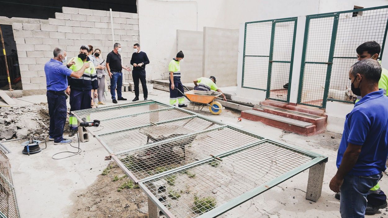 Trabajos de ampliación y mejora en el Centro de Acogida Animal de Teguise